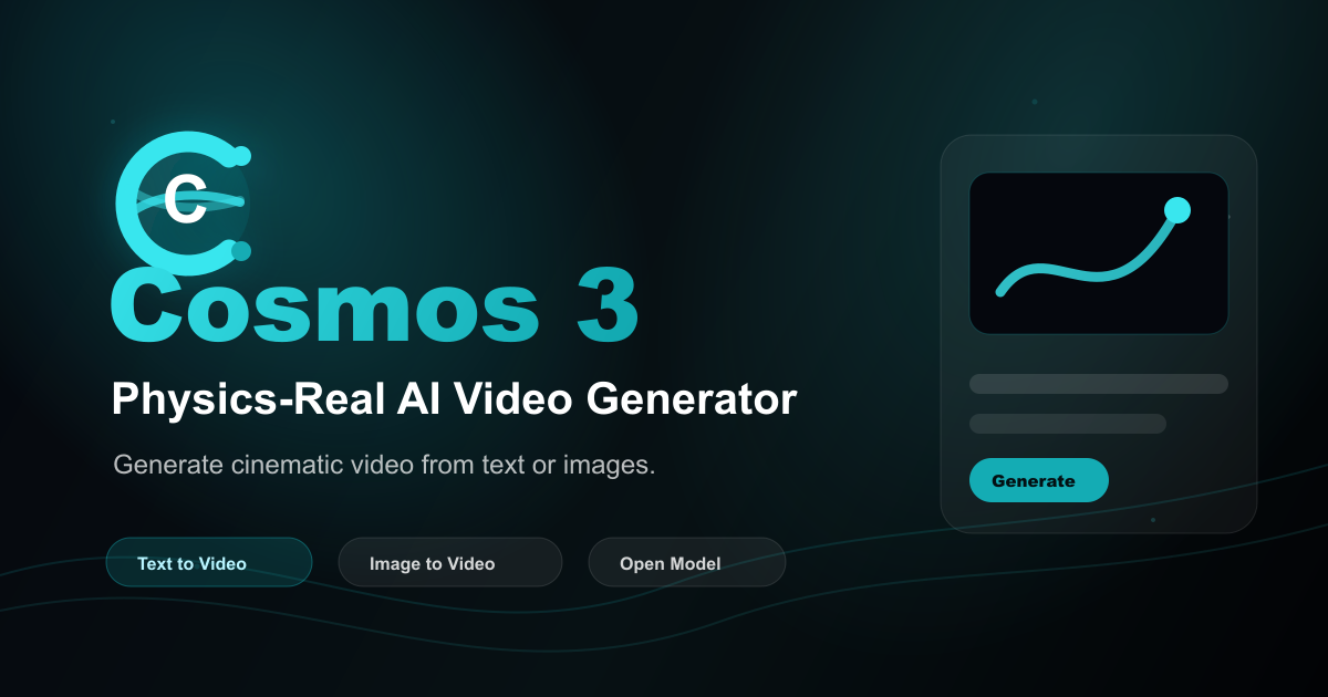 Cosmos 3 Super AI Video Generator gallery image