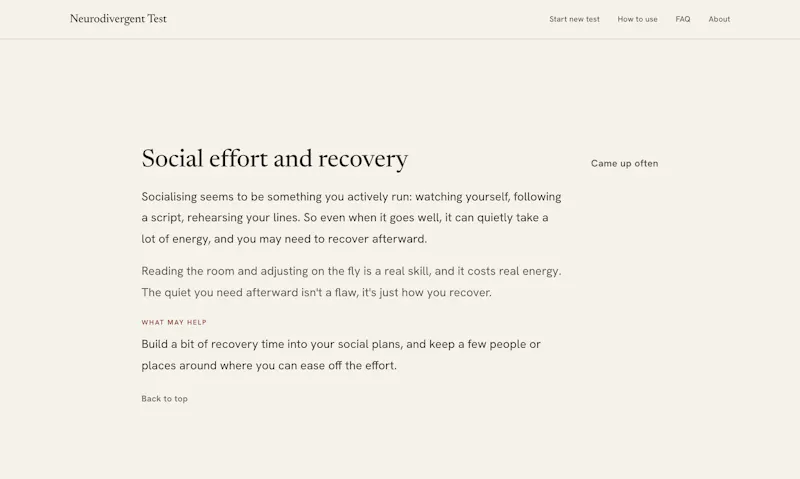 Neurodivergent Test screenshot 3