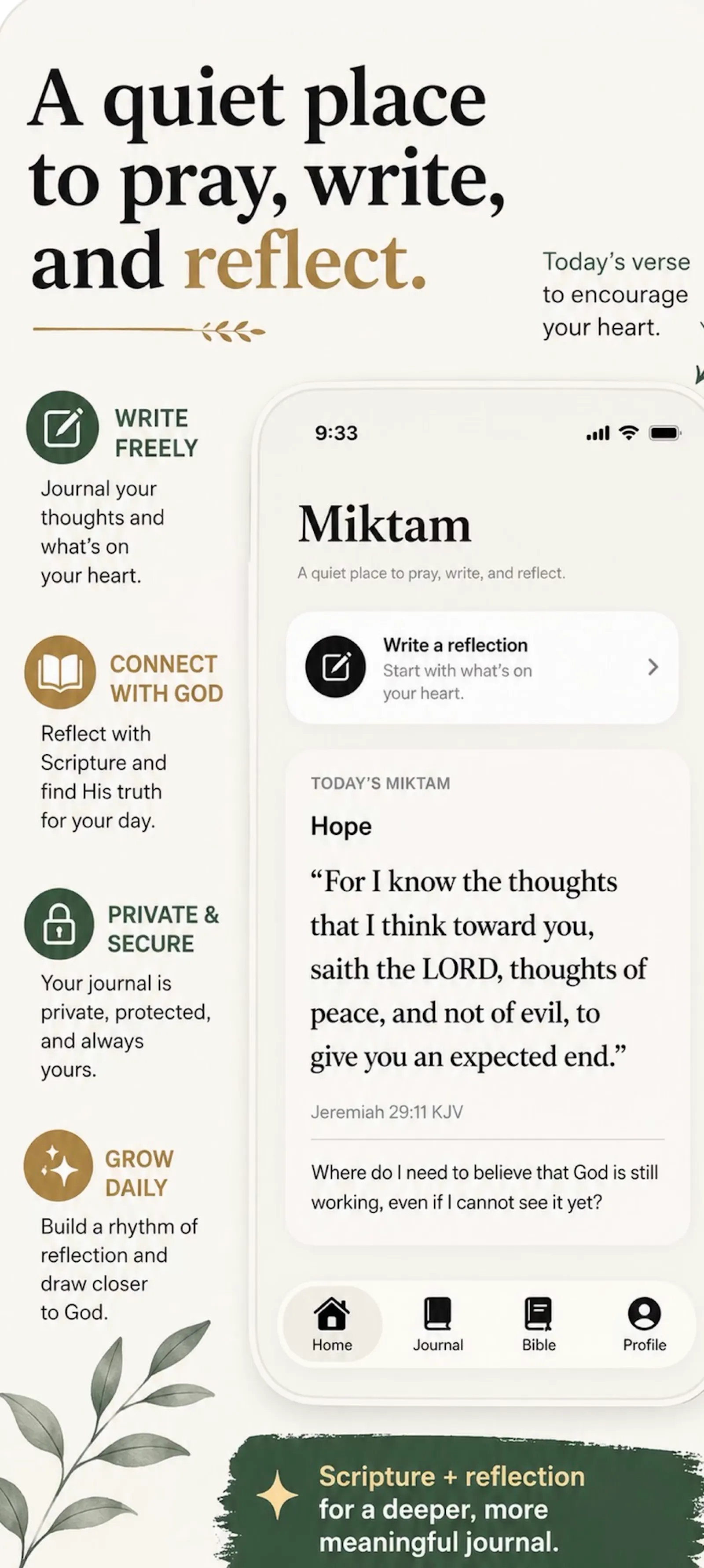 Miktam: Daily Journal screenshot 1