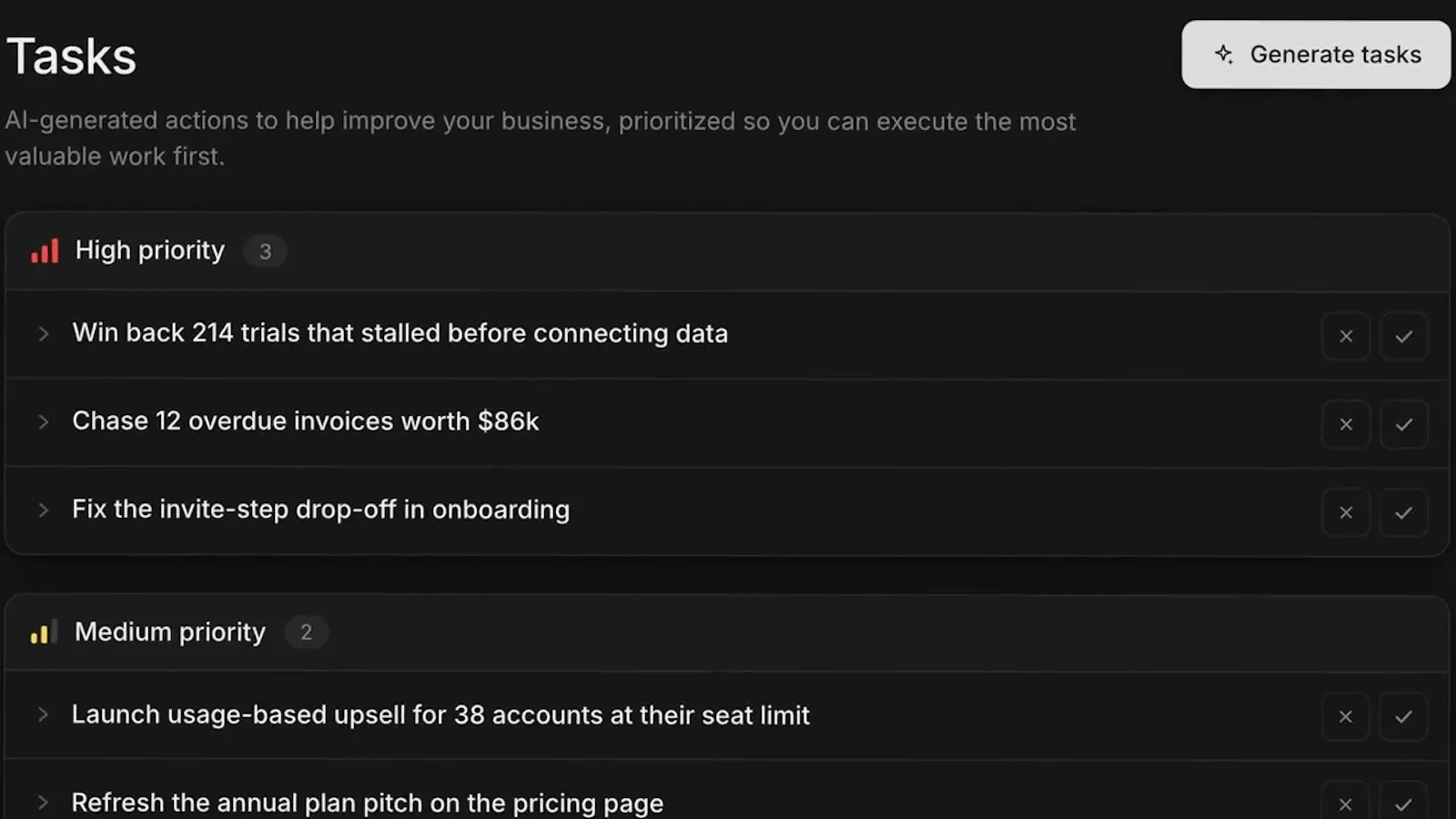 Basedash Tasks screenshot 1 (video preview)