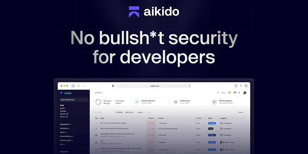 Aikido Security: Secure everything you build, host, and run. | Product Hunt