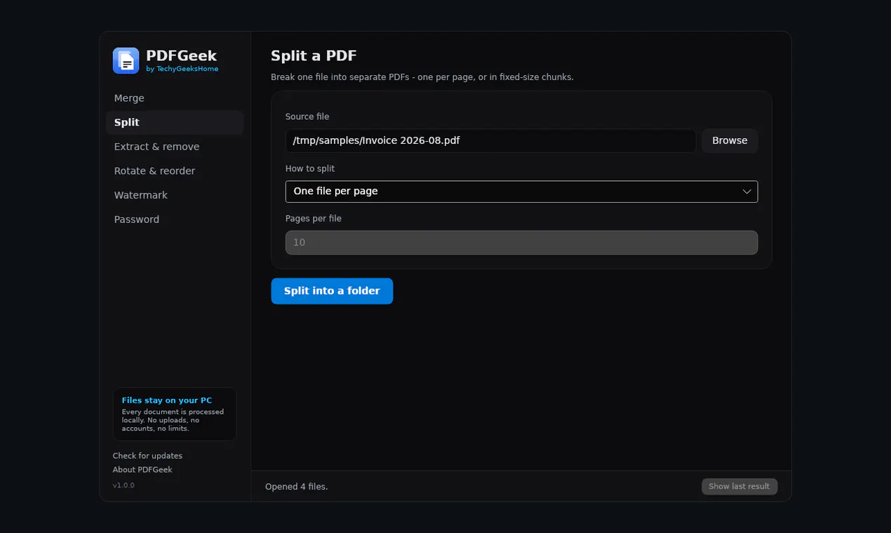 PDFGeek screenshot