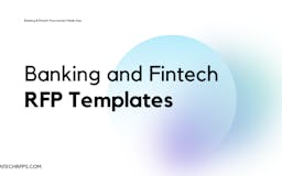 Banking and Fintech RFP Templates   media 1