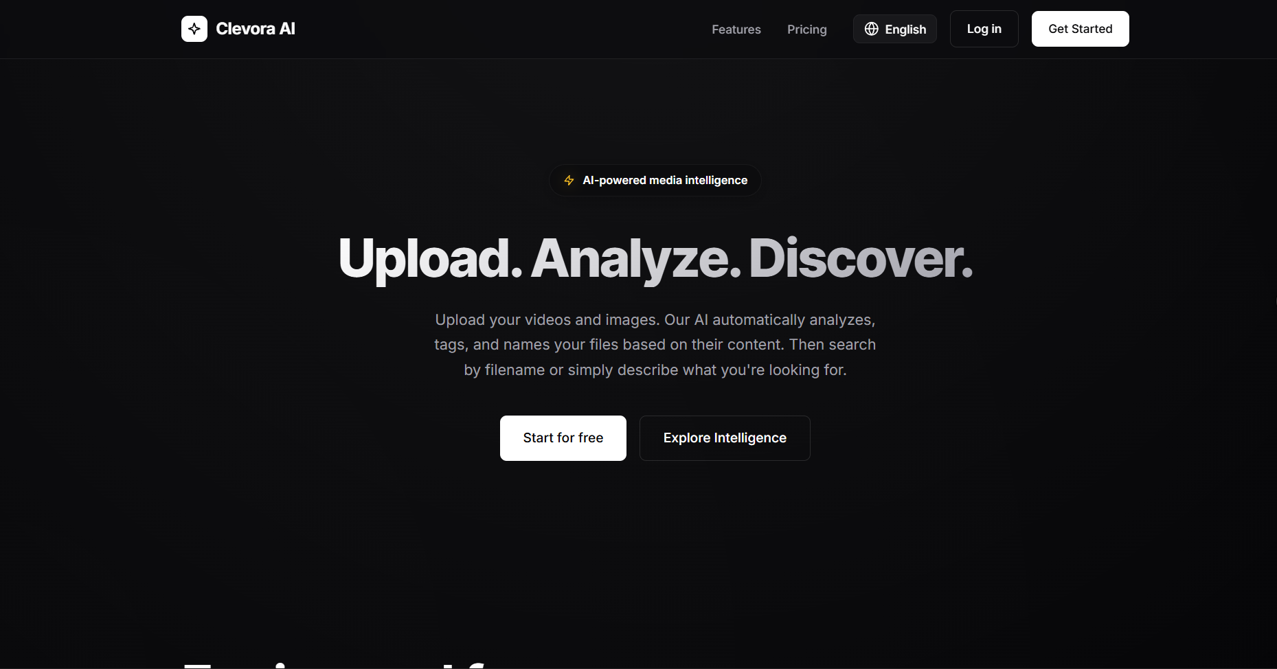 Clevora AI v2 BETA - Screenshot 2 showing product features and functionality