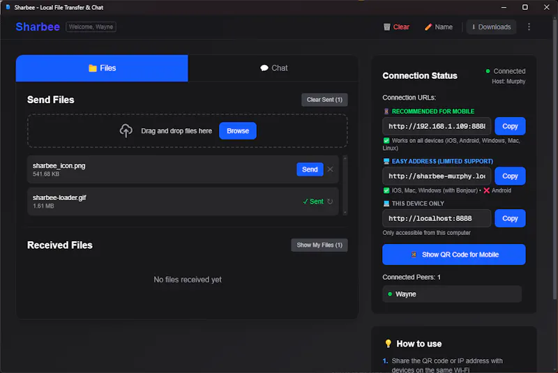 Sharbee — Local File Transfer screenshot 4