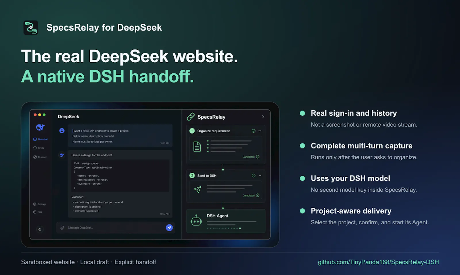 SpecsRelay for DeepSeek screenshot 3