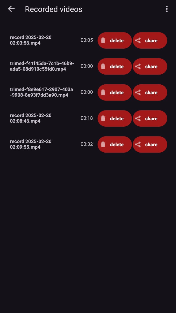 Screen recorder gallery image