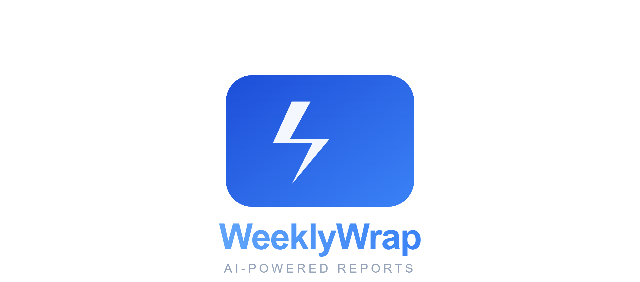 WeeklyWrap — Client reports in 2 min