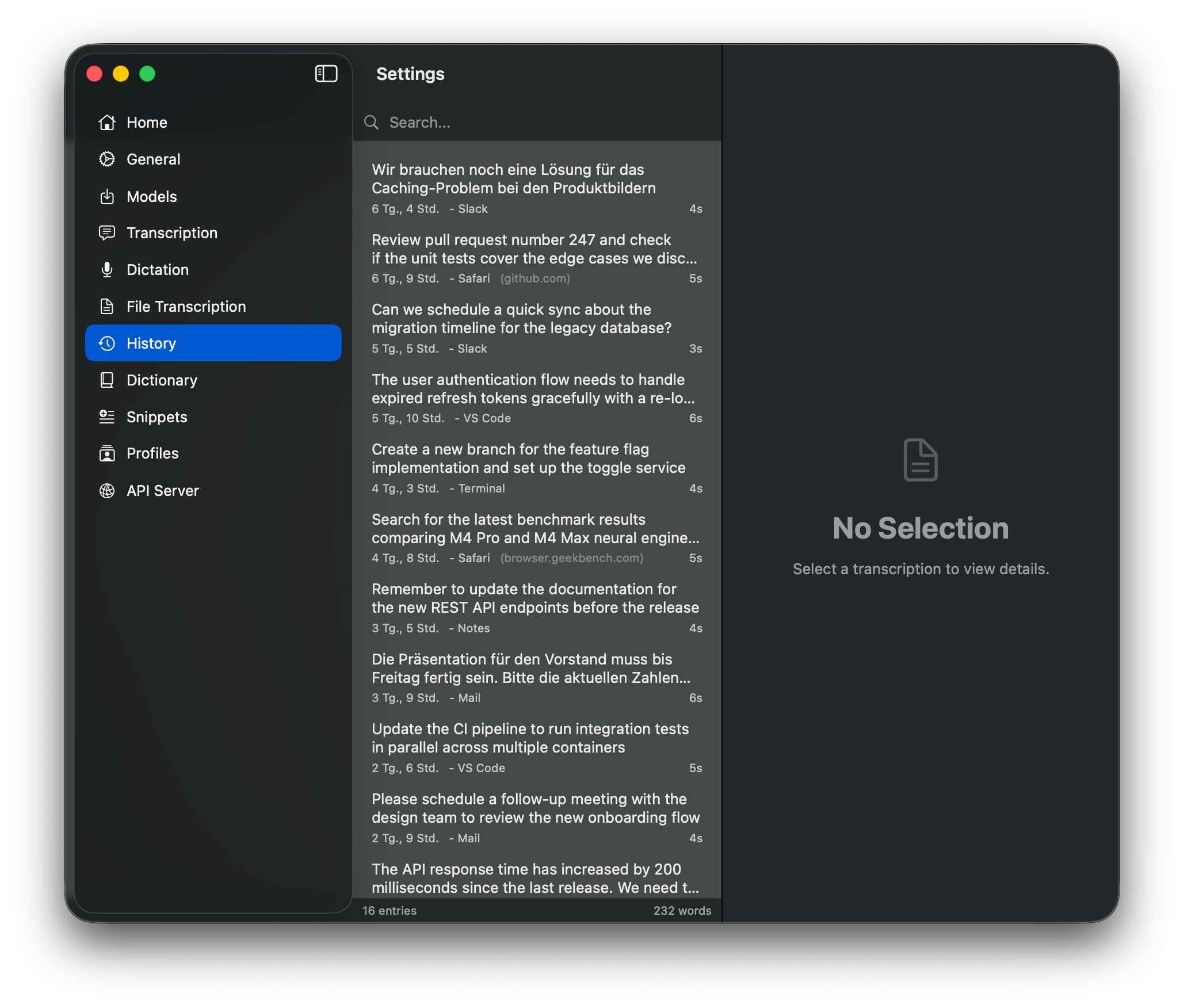 TypeWhisper - Free local speech-to-text - Screenshot 2 showing product features and functionality