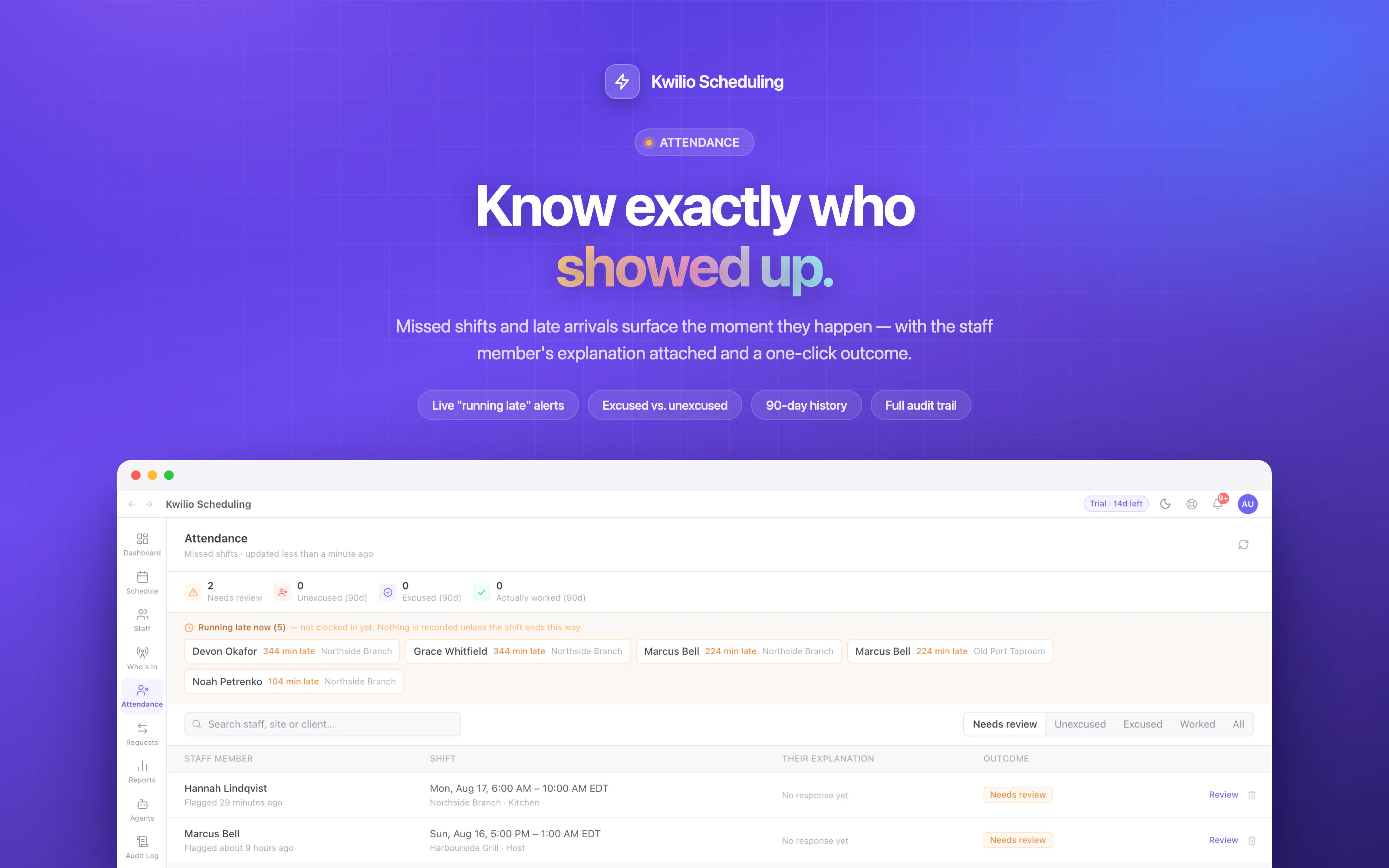 Kwilio Scheduling gallery image