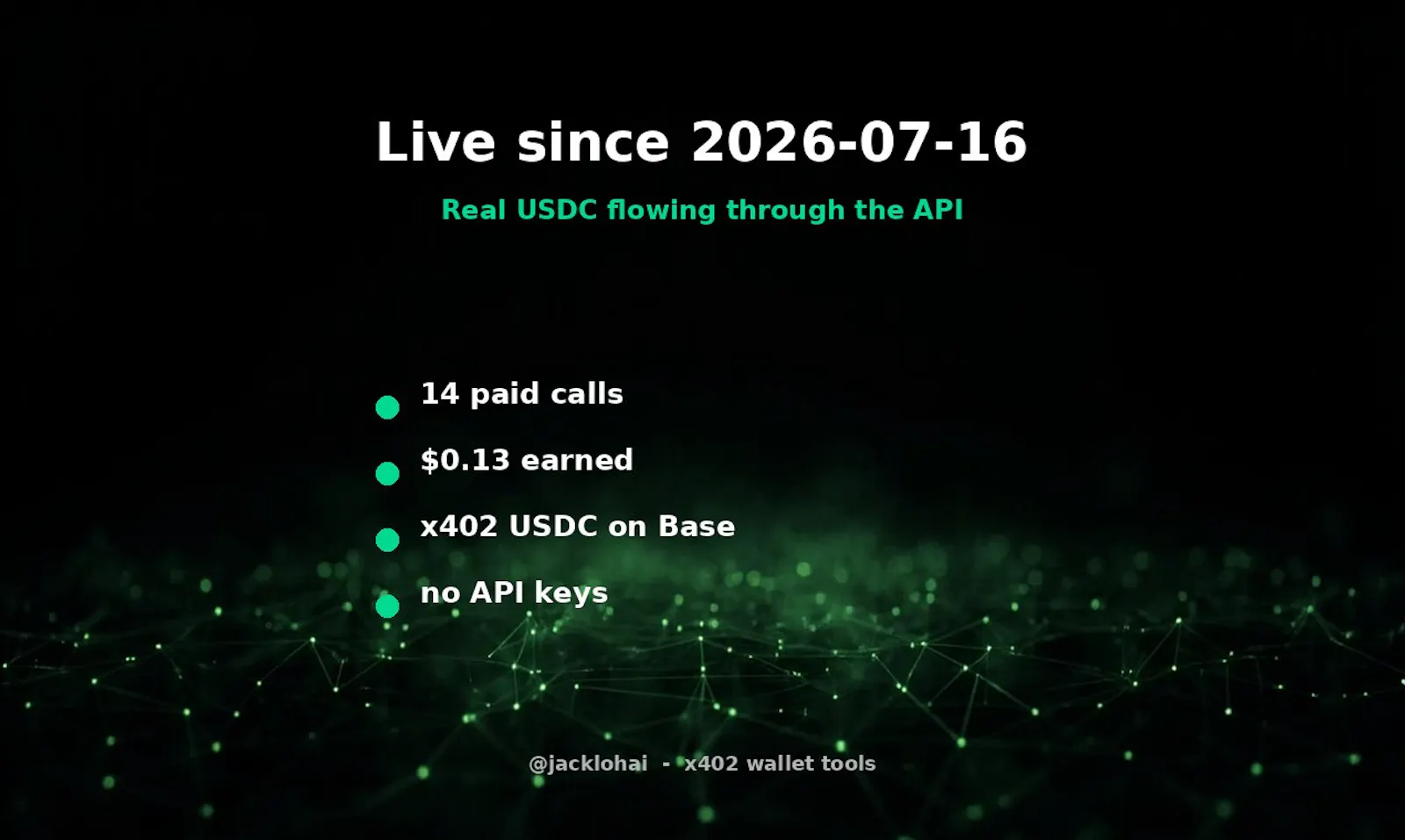 x402 wallet API: 9 Base endpoints, USDC screenshot 3