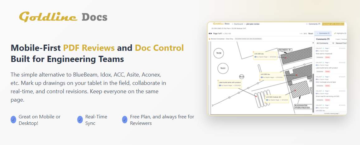 Goldline Docs screenshot 1