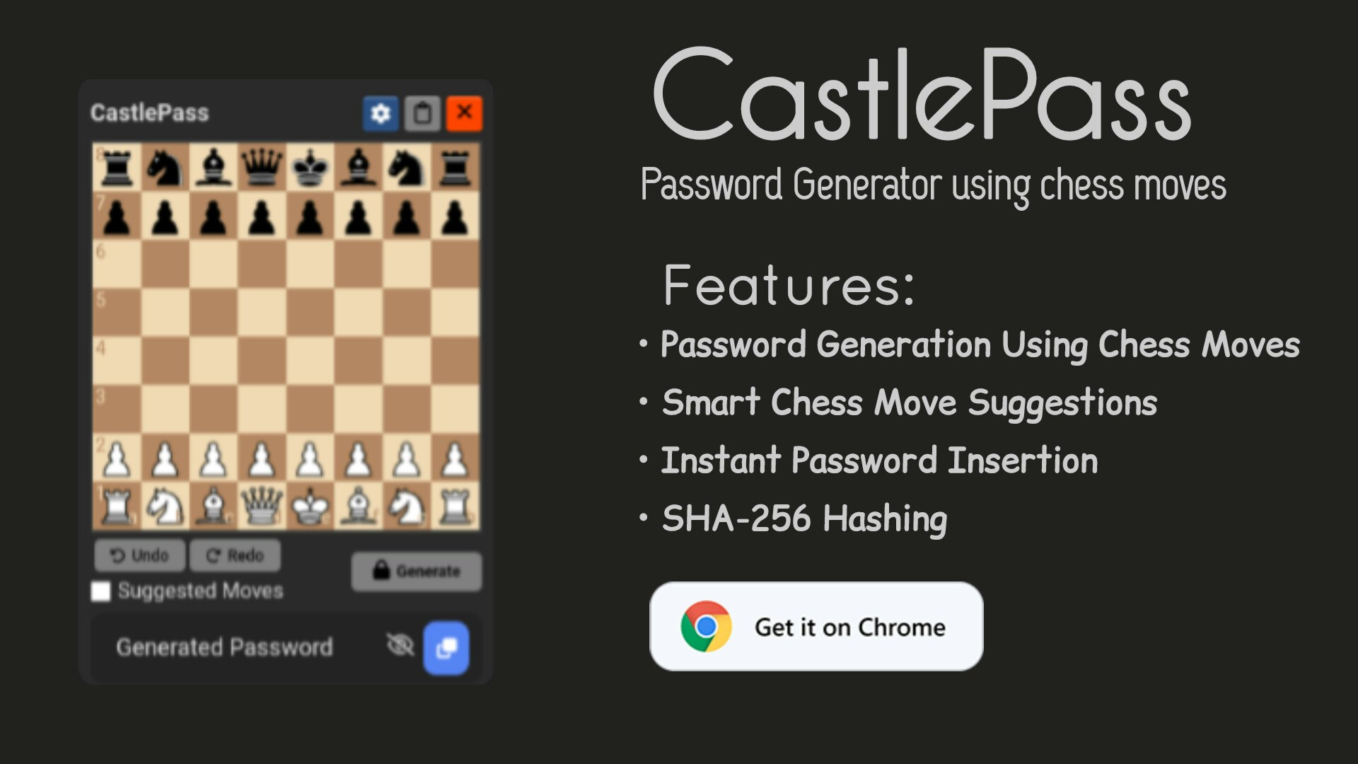 Média Château - Générateur de mots de passe utilisant des mouvements d'échecs 2