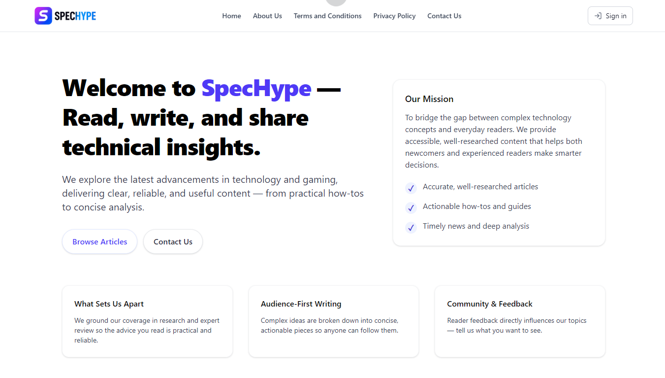 Média SPECHYPE - Lisez, écrivez et partagez des informations techniques. 2
