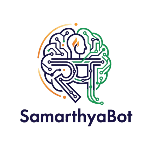 SamarthyaBot - Product Hunt launch logo and brand identity