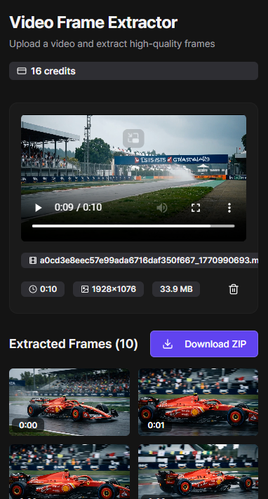 FrameCapture - Screenshot 2 showing product features and functionality
