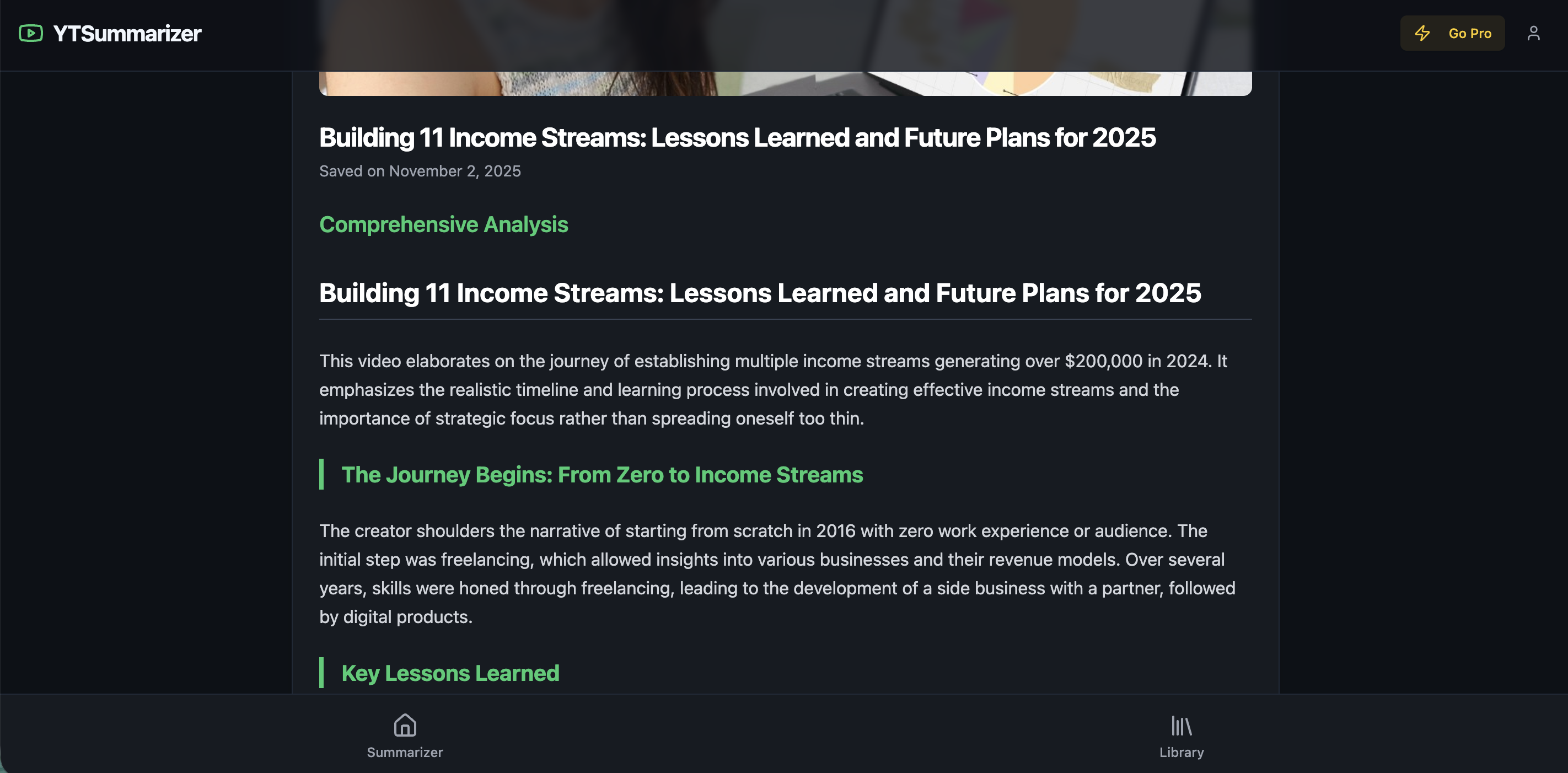 YTsummarizer 2.0  gallery image