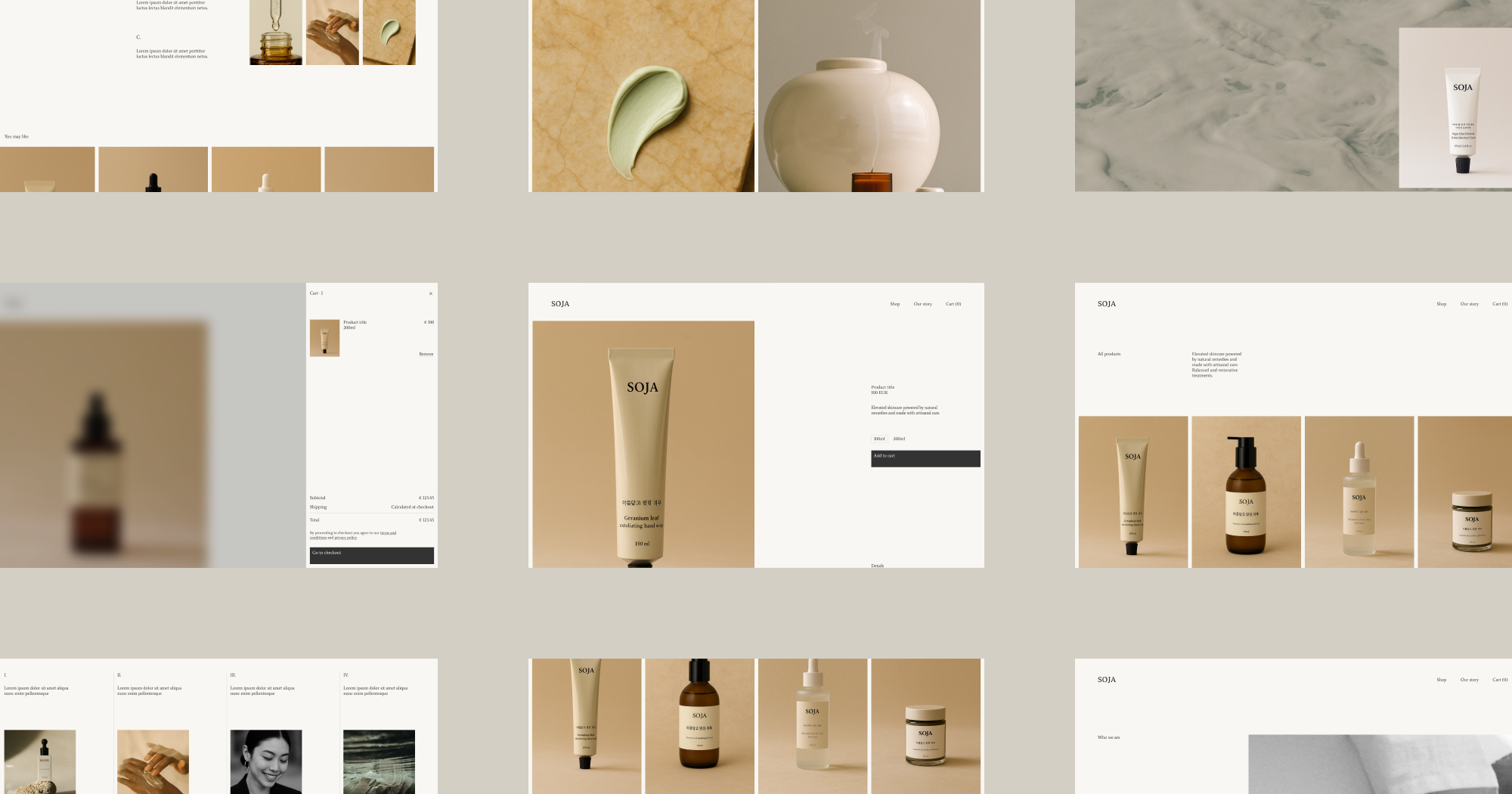 Soja Luxus -E -Commerce -Framer -Vorlage media 3