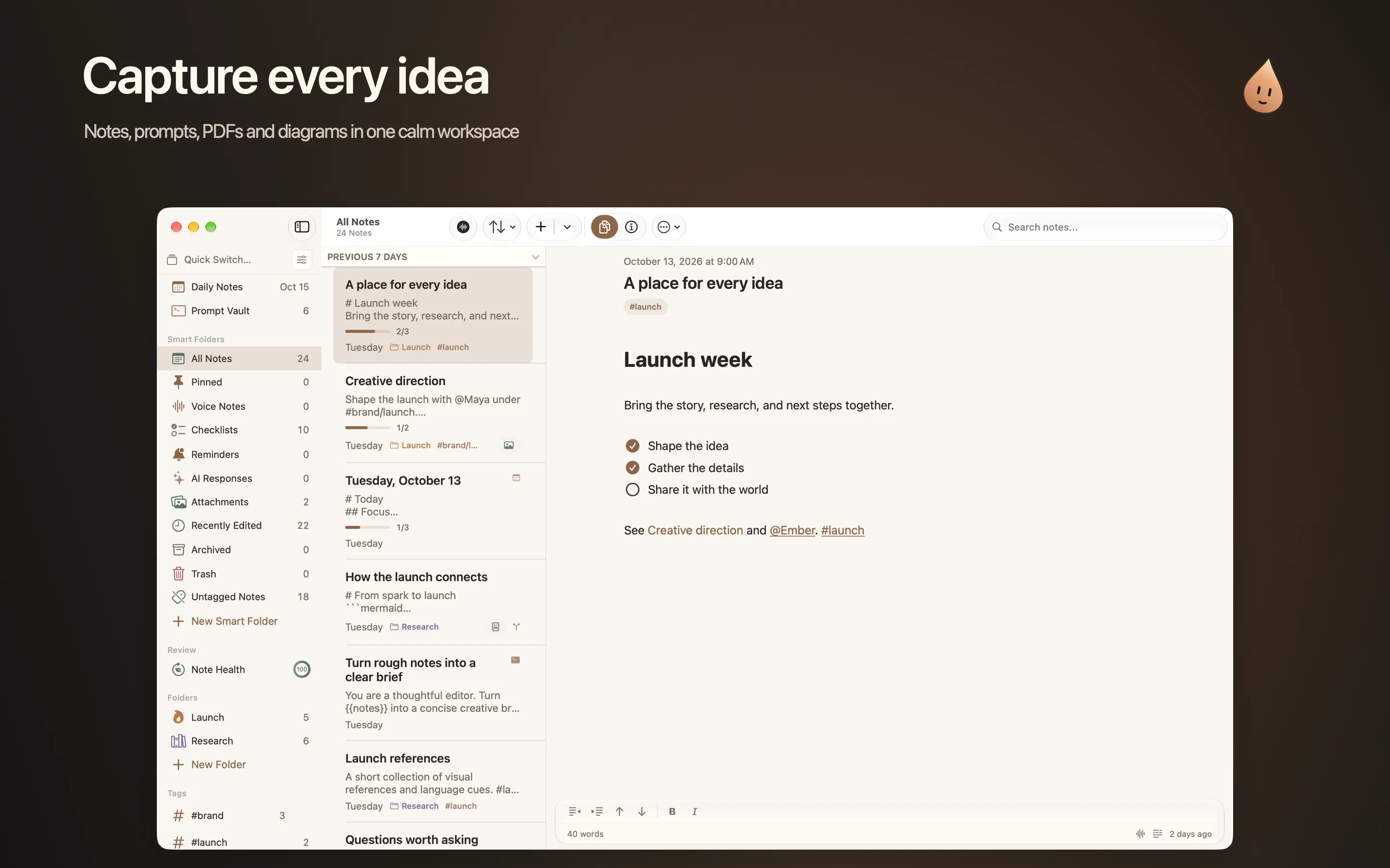 Ember: Markdown Notes gallery image