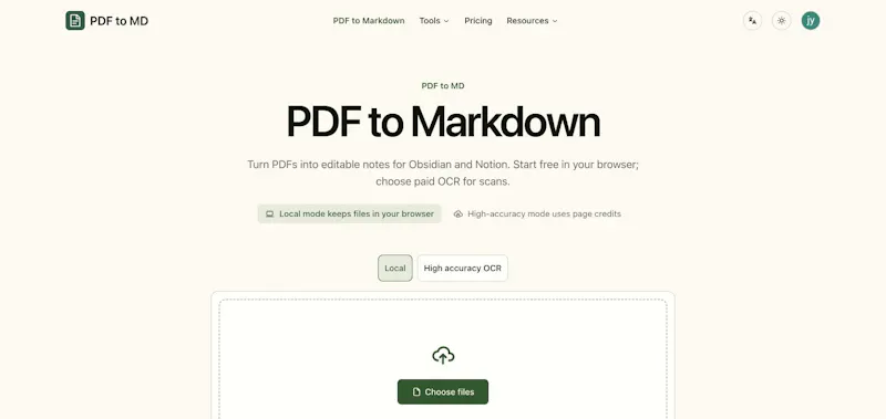 PDF to MD screenshot 2