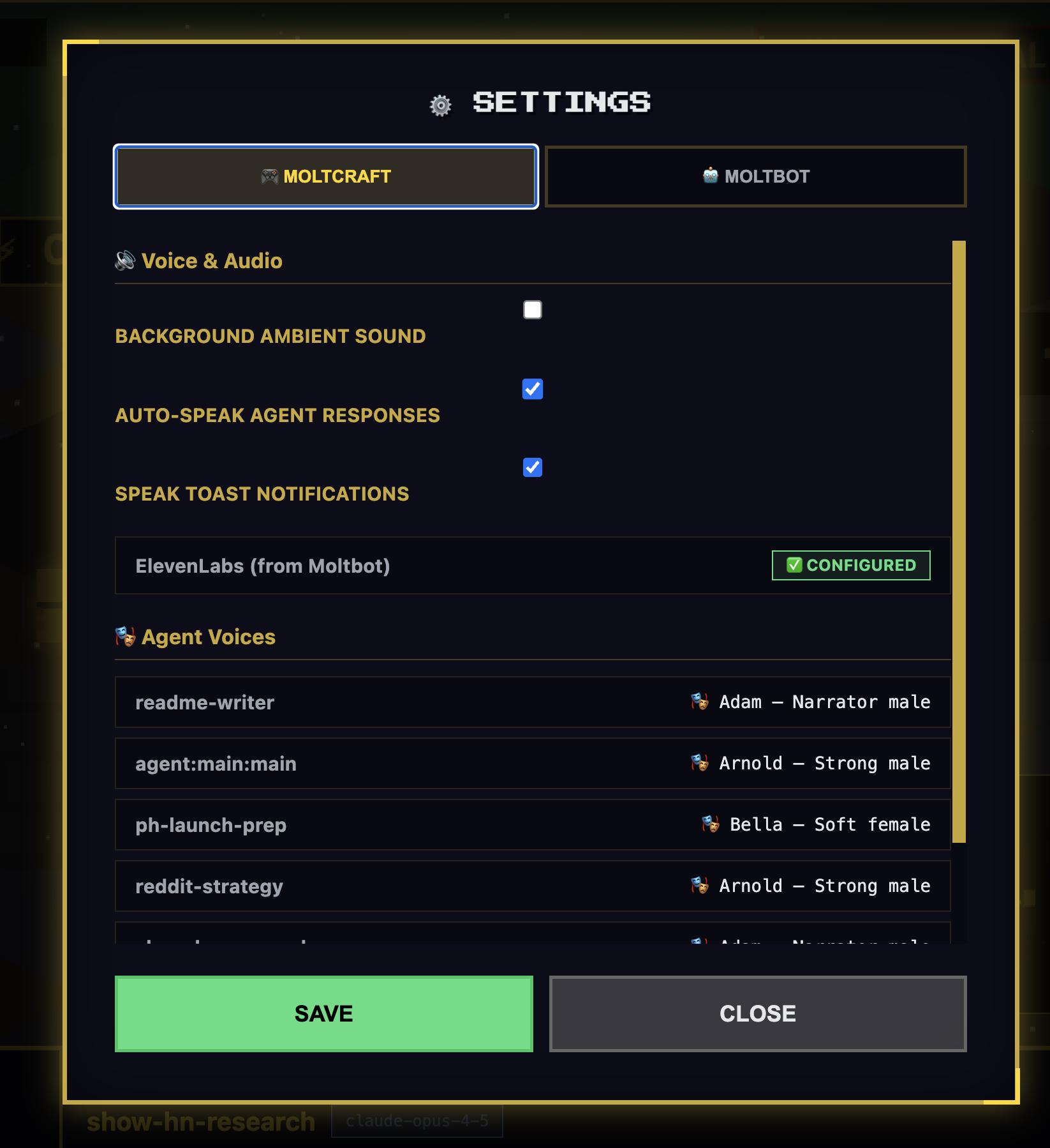 Moltcraft - Screenshot 5 showing product features and functionality