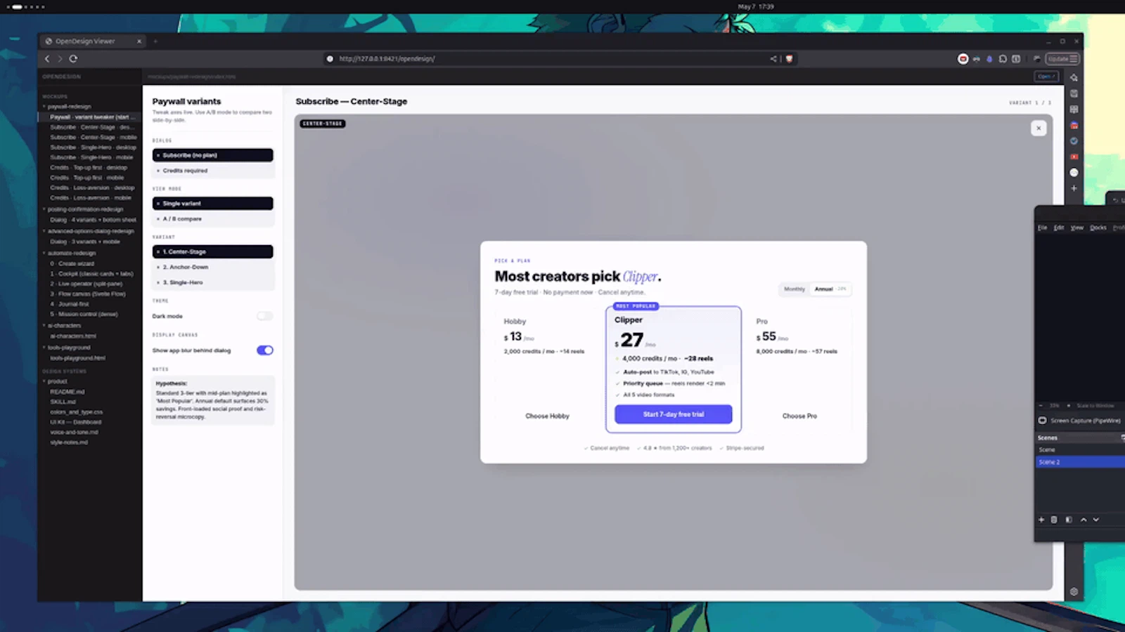 OpenDesign screenshot 2