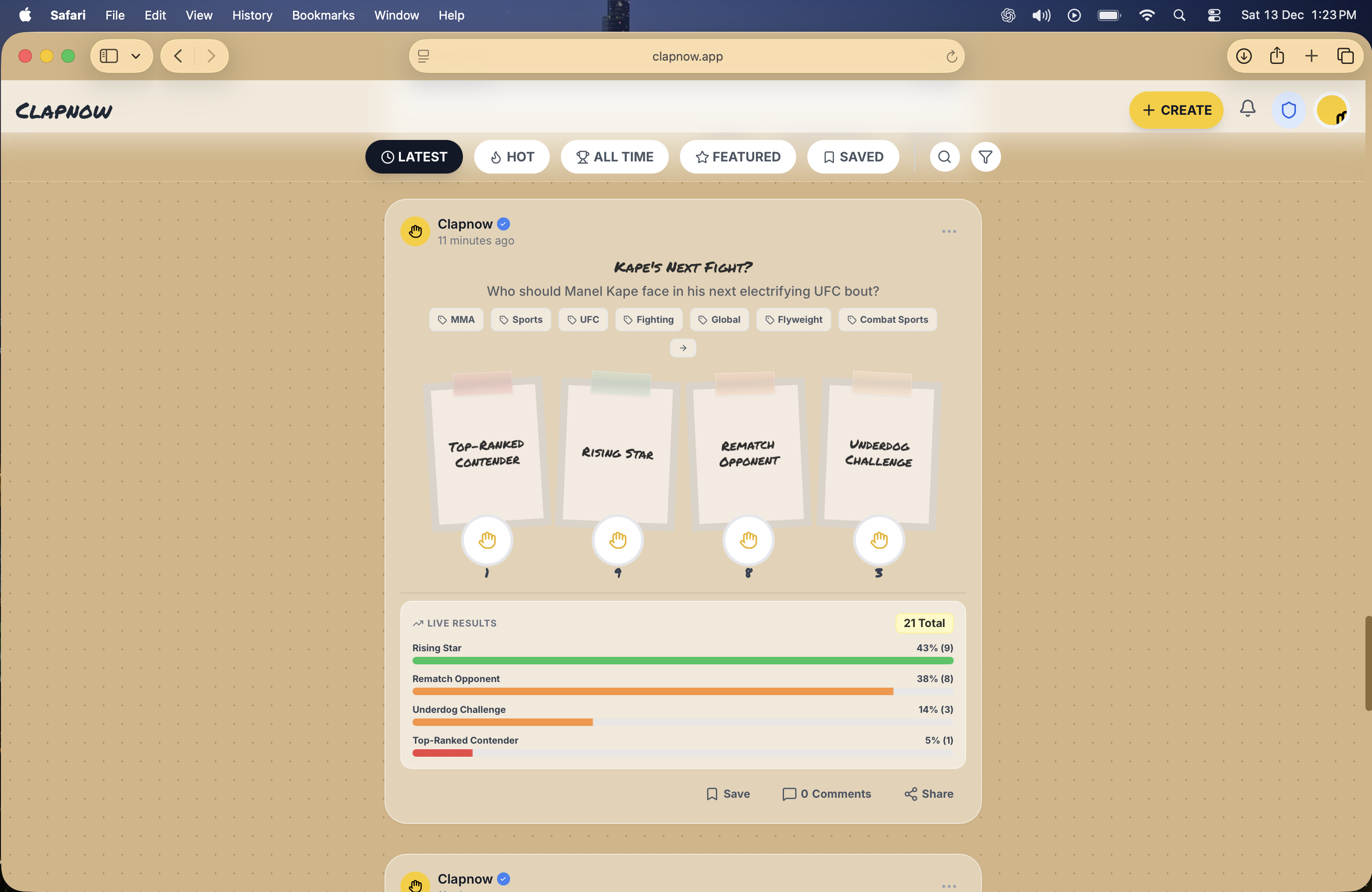 Clapnow - Screenshot 2 showing product features and functionality