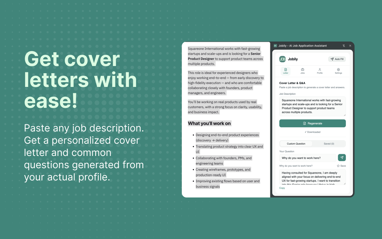 Jobily - Screenshot 5 showing product features and functionality