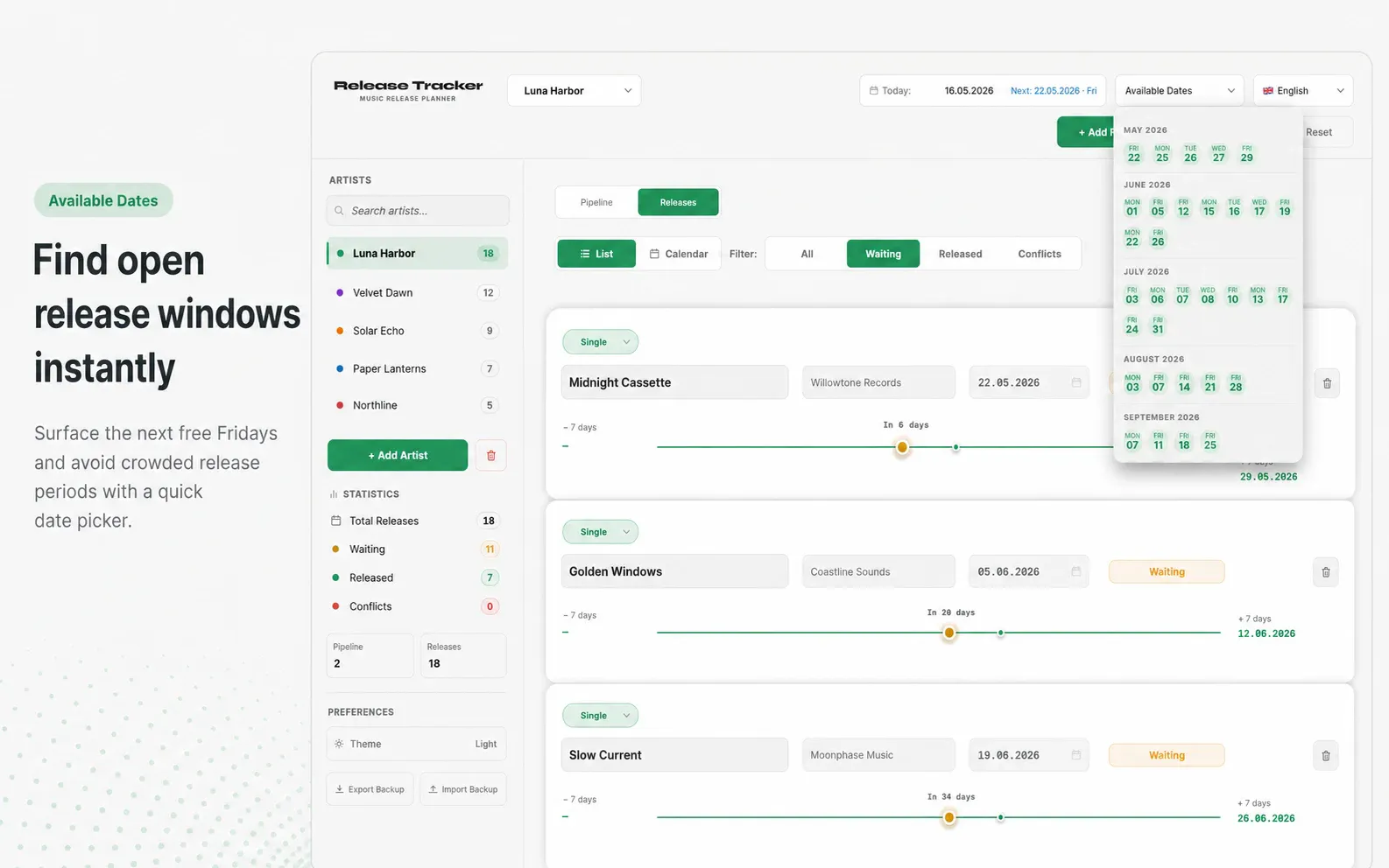Release Tracker screenshot 4