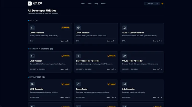 DevForge screenshot 2