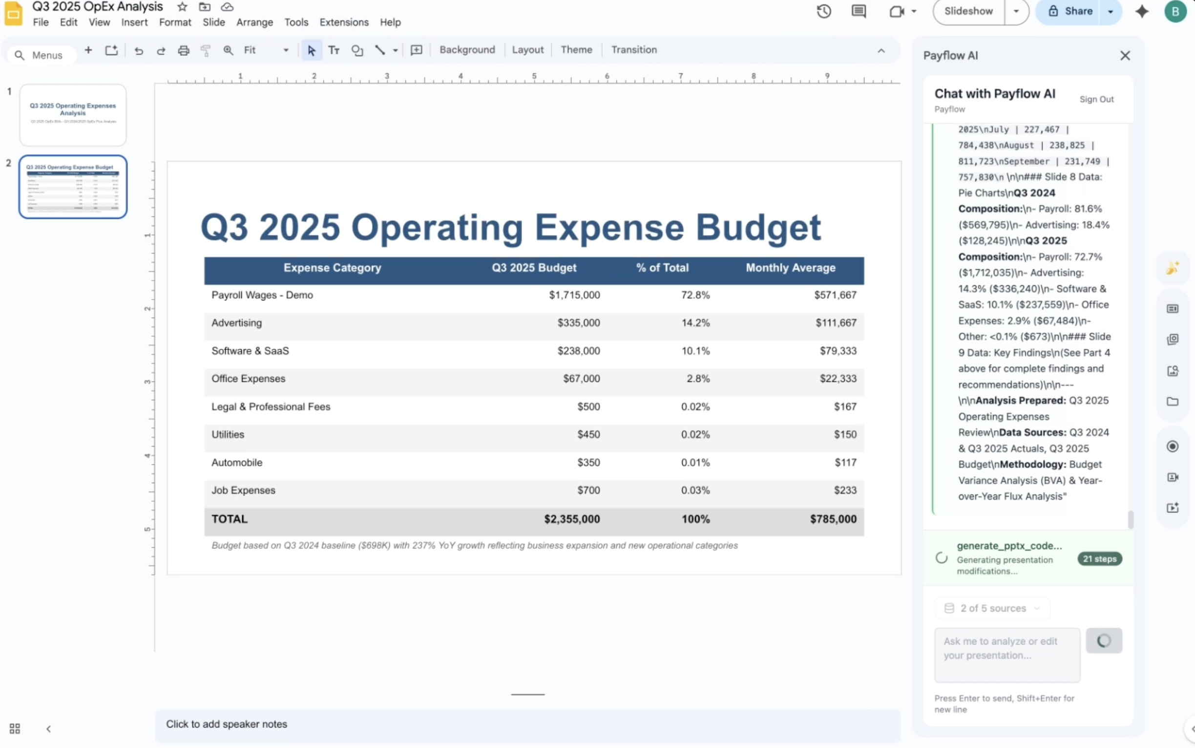 Payflow AI - Screenshot 4 showing product features and functionality