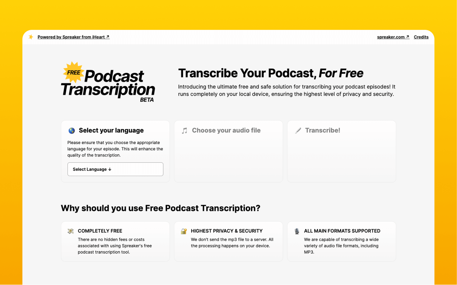 Free Podcast Transcription media 1