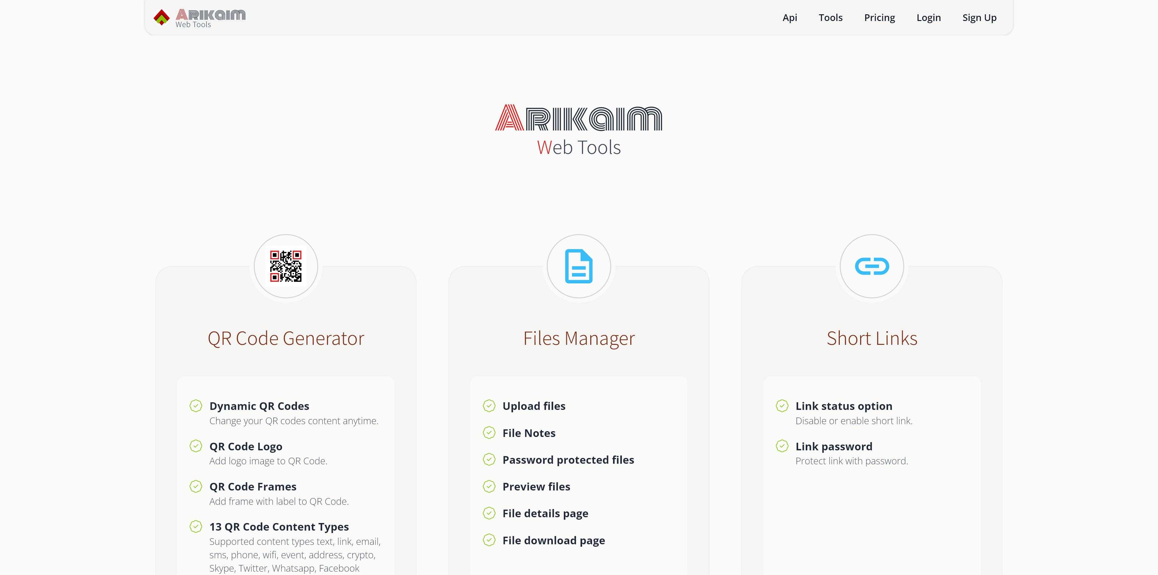 Herramientas web de Arikaim media 1