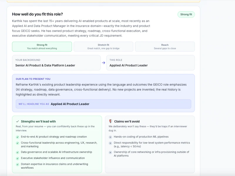 Resume Interview screenshot 1