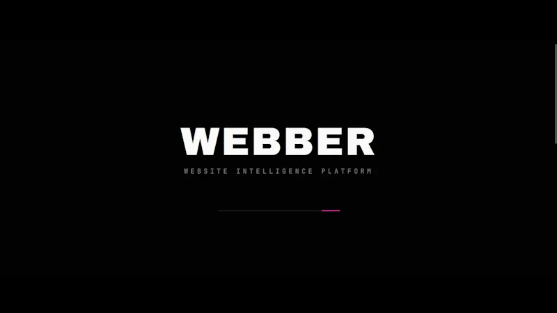 WEBBER screenshot 1 (video preview)