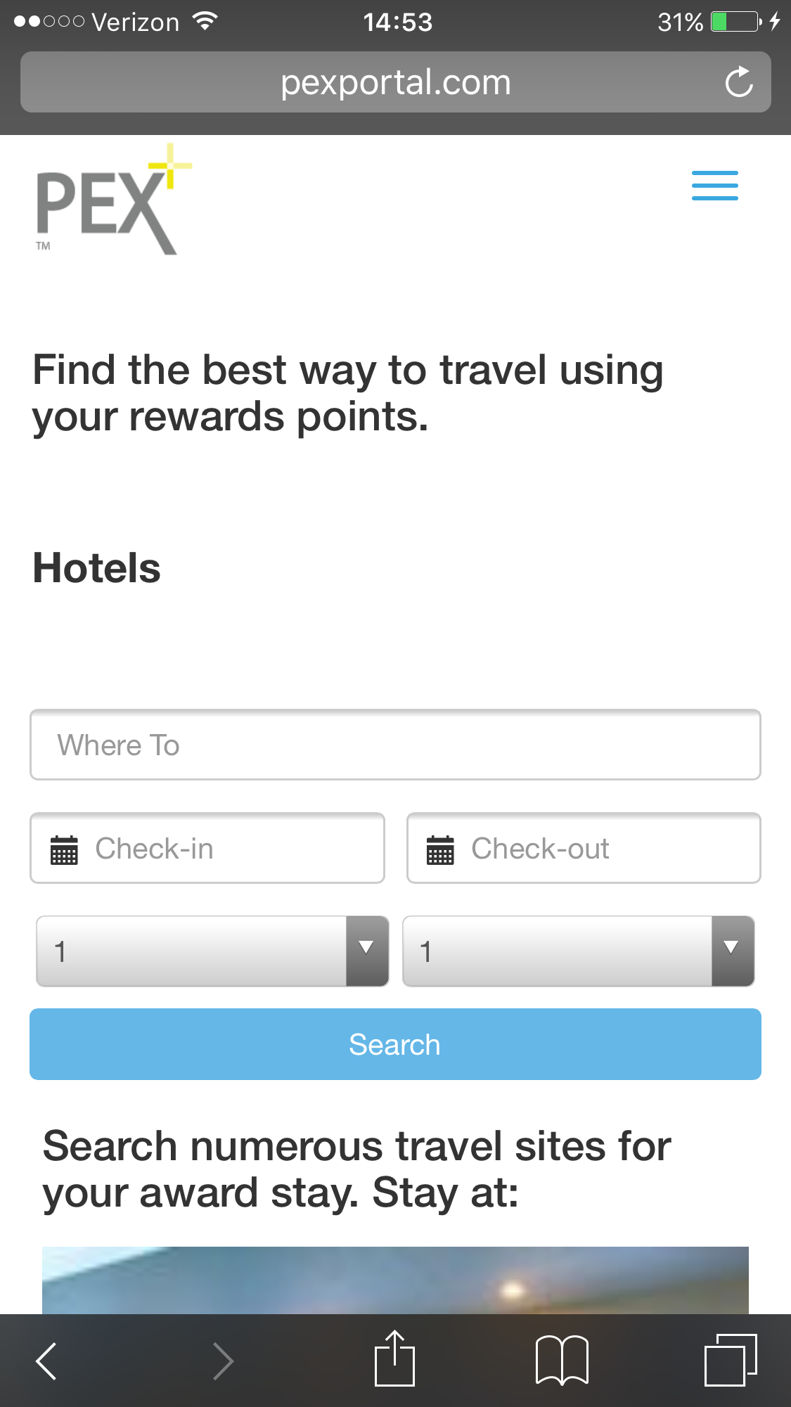 PEX+ Hotel Search gallery image