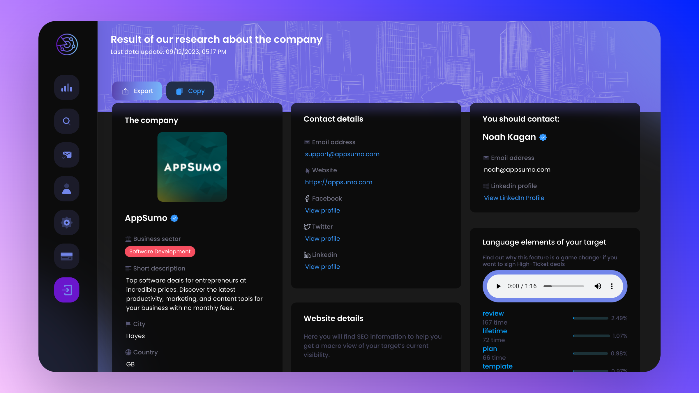 SonarList.io - 무제한 전문 이메일 찾기 및 유효성 검사기 미디어 2