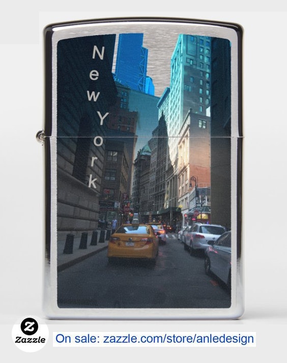 Nueva York - Cabas amarillas - Zippo Lighter - Impresión a pedido - Zippo Lighter media 1