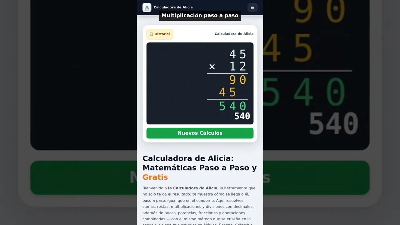 Calculadora de Alicia gallery image