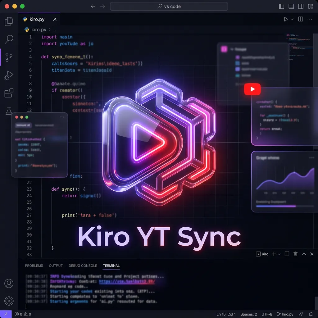 YouTube embedded on Kiro's Agentic IDE gallery image