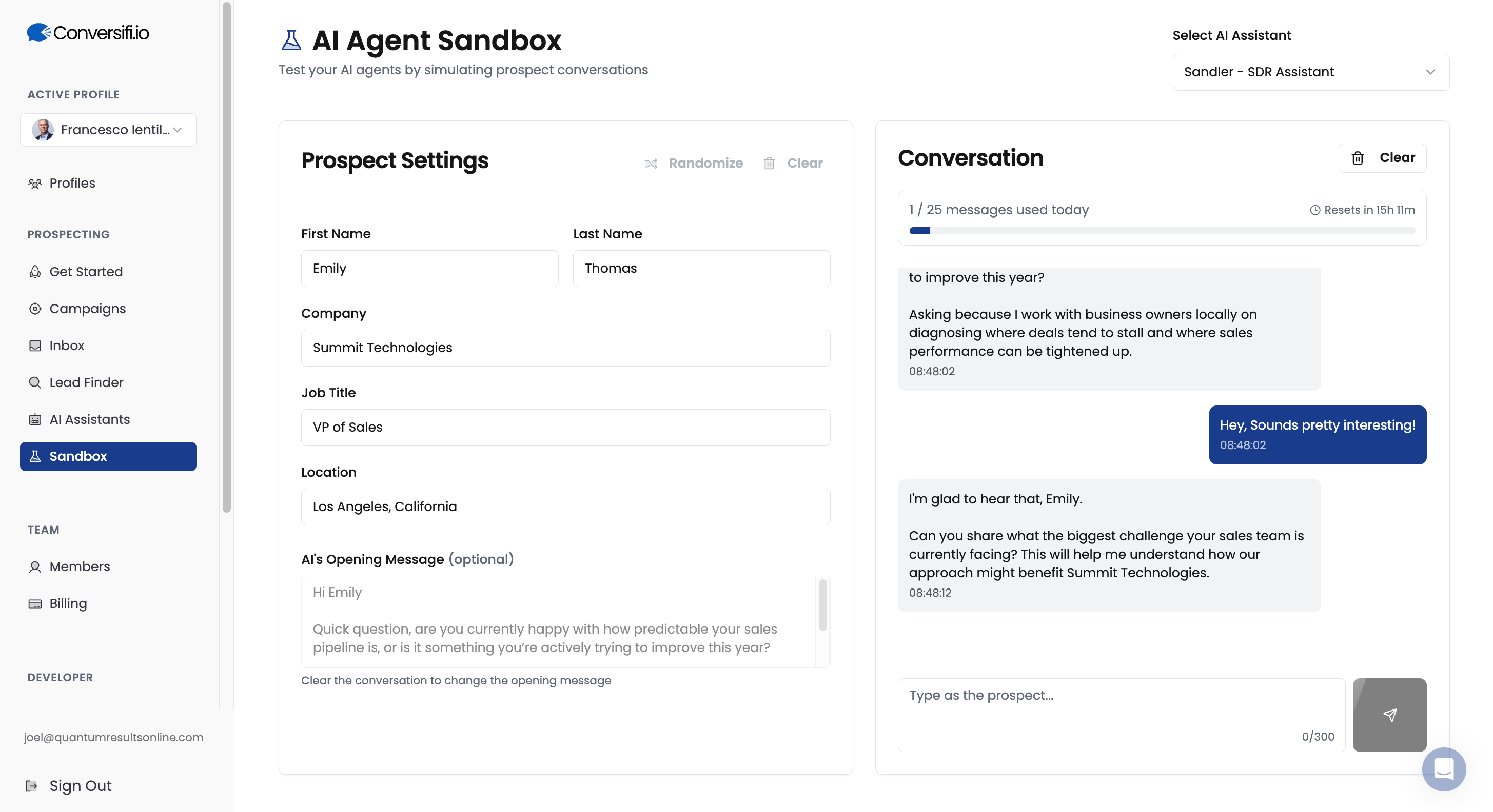 Conversifi - Screenshot 2 showing product features and functionality