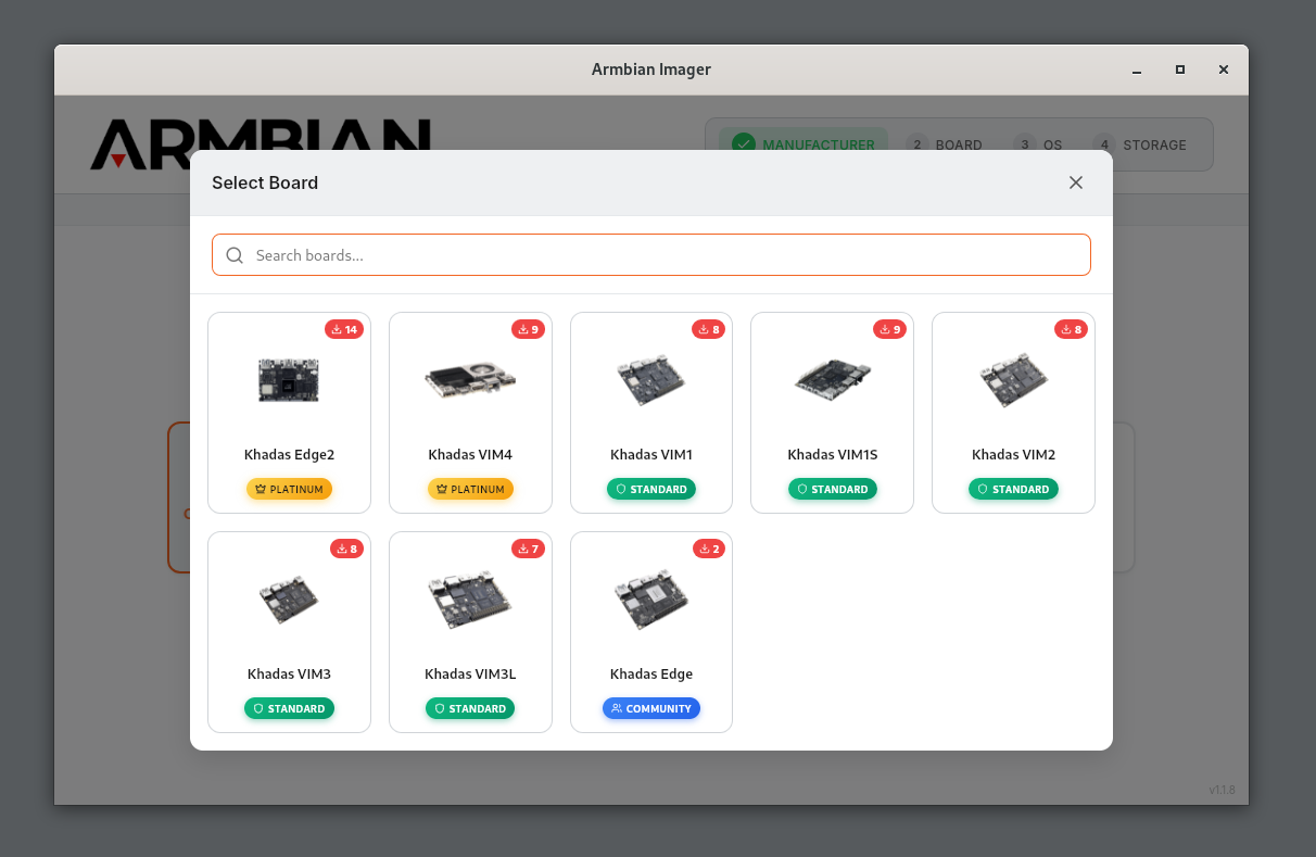 Armbian flashing tool gallery image