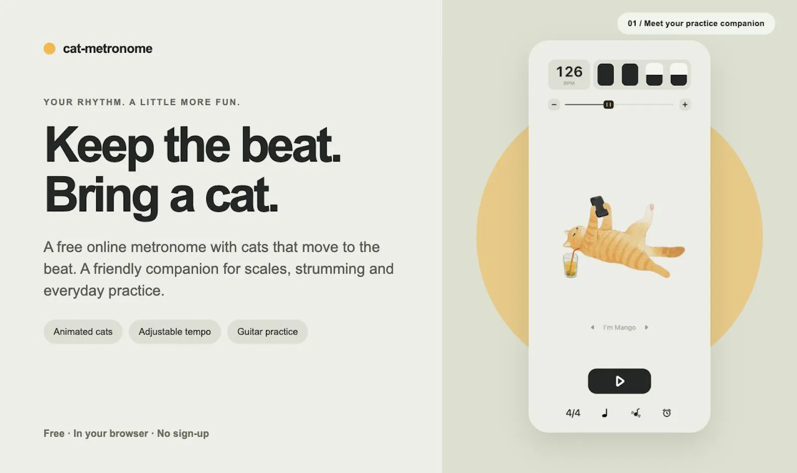 cat-metronome screenshot 3