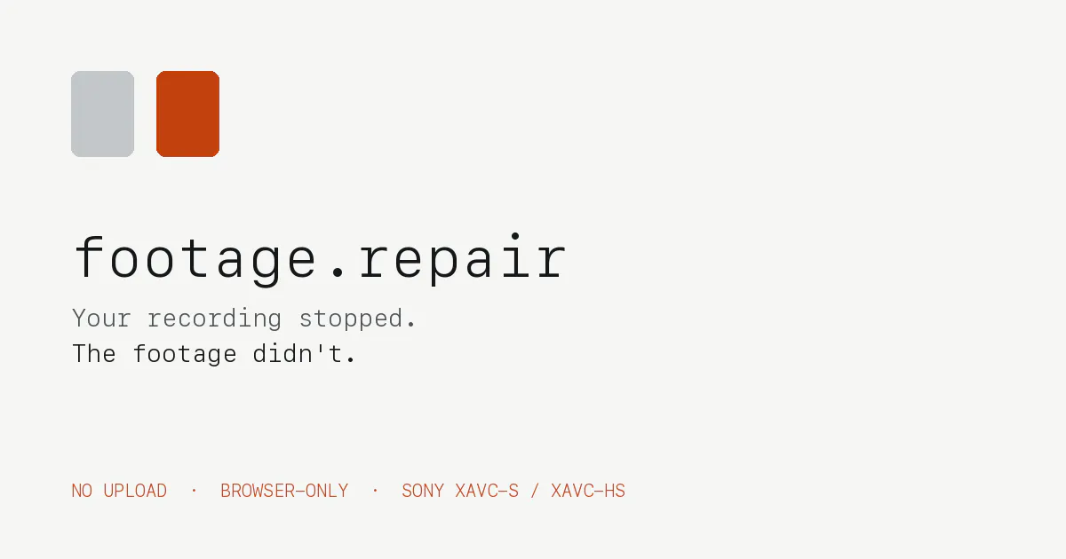 footage.repair gallery image