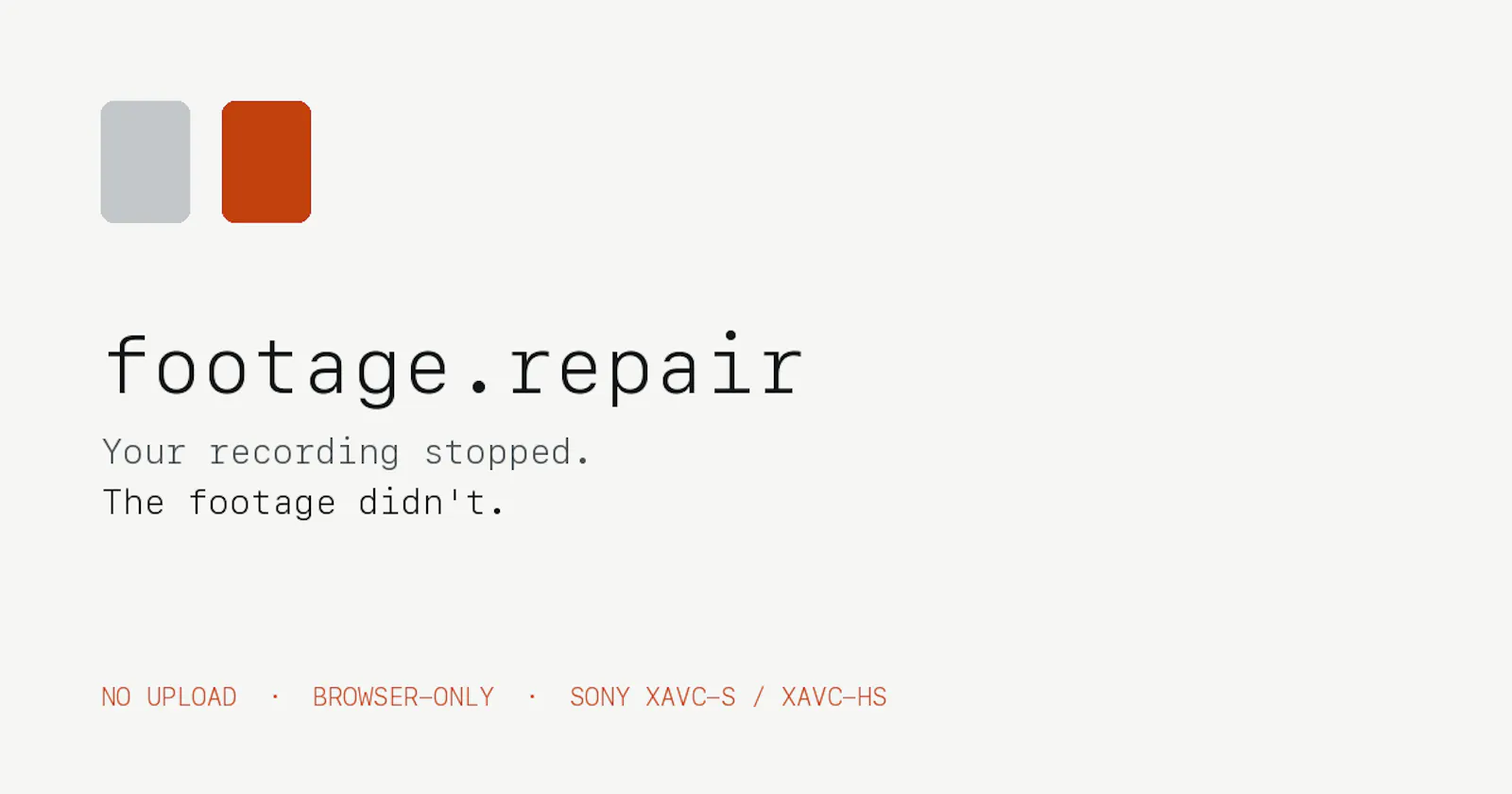 footage.repair screenshot 1