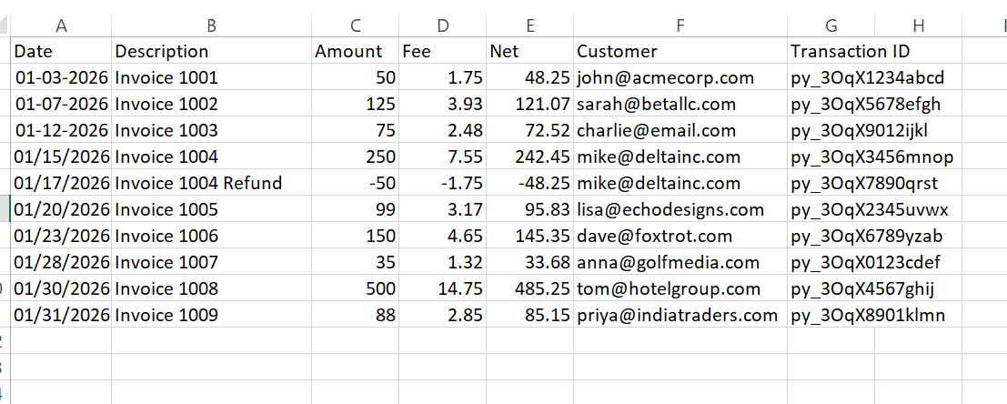 Stripe to QuickBooks Converter - Screenshot 2 showing product features and functionality