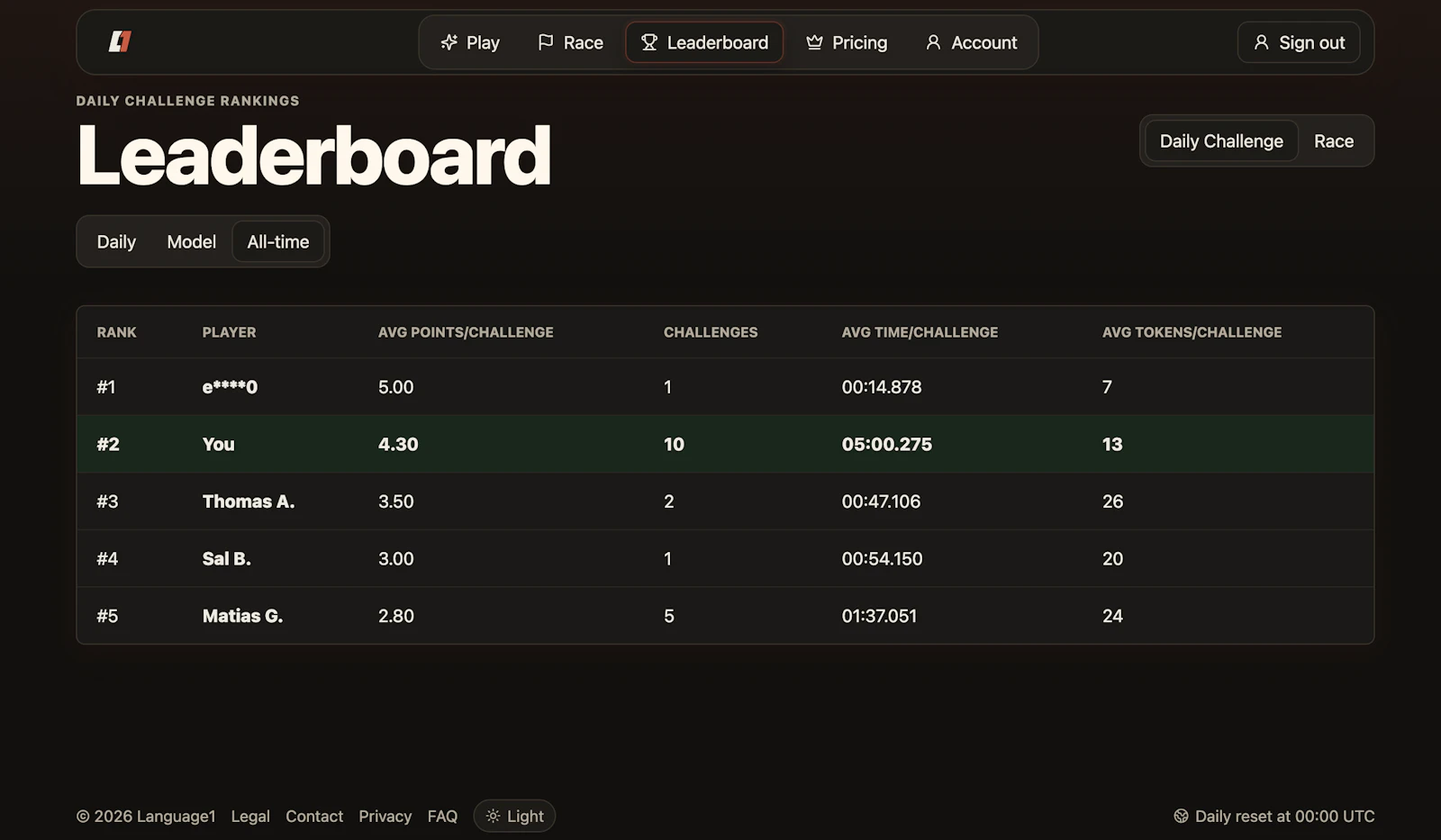 Language1 screenshot 4
