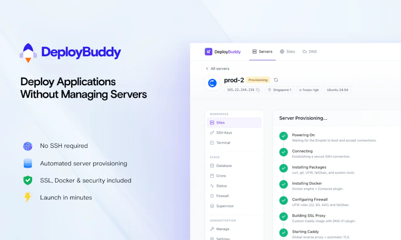 DeployBuddy screenshot 2