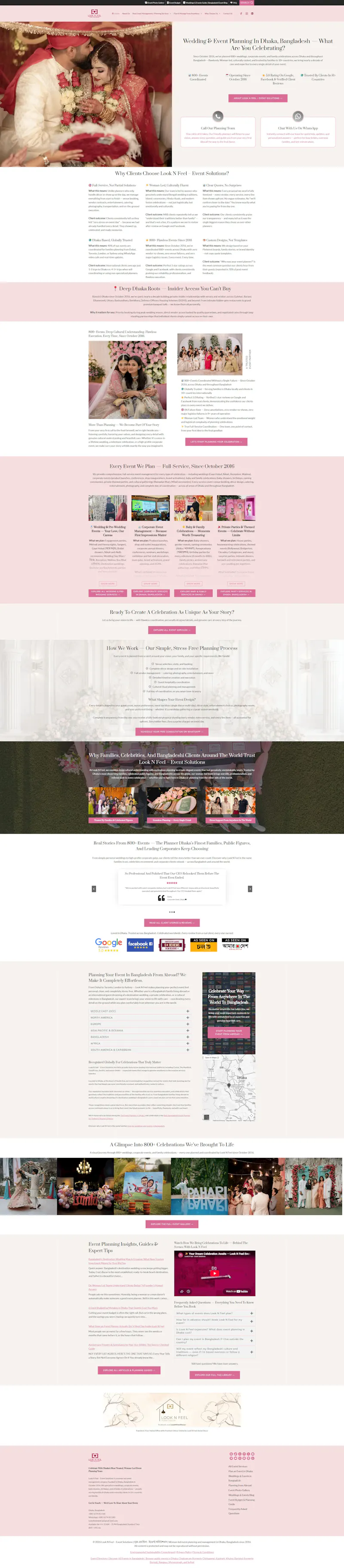 Look N Feel - Event Solutions Website screenshot 2