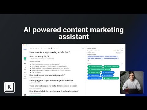 startuptile KeyWI - AI Content Marketing Assistant-Receive ideas create the content and measure performance